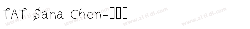 TAT Sana Chon字体转换